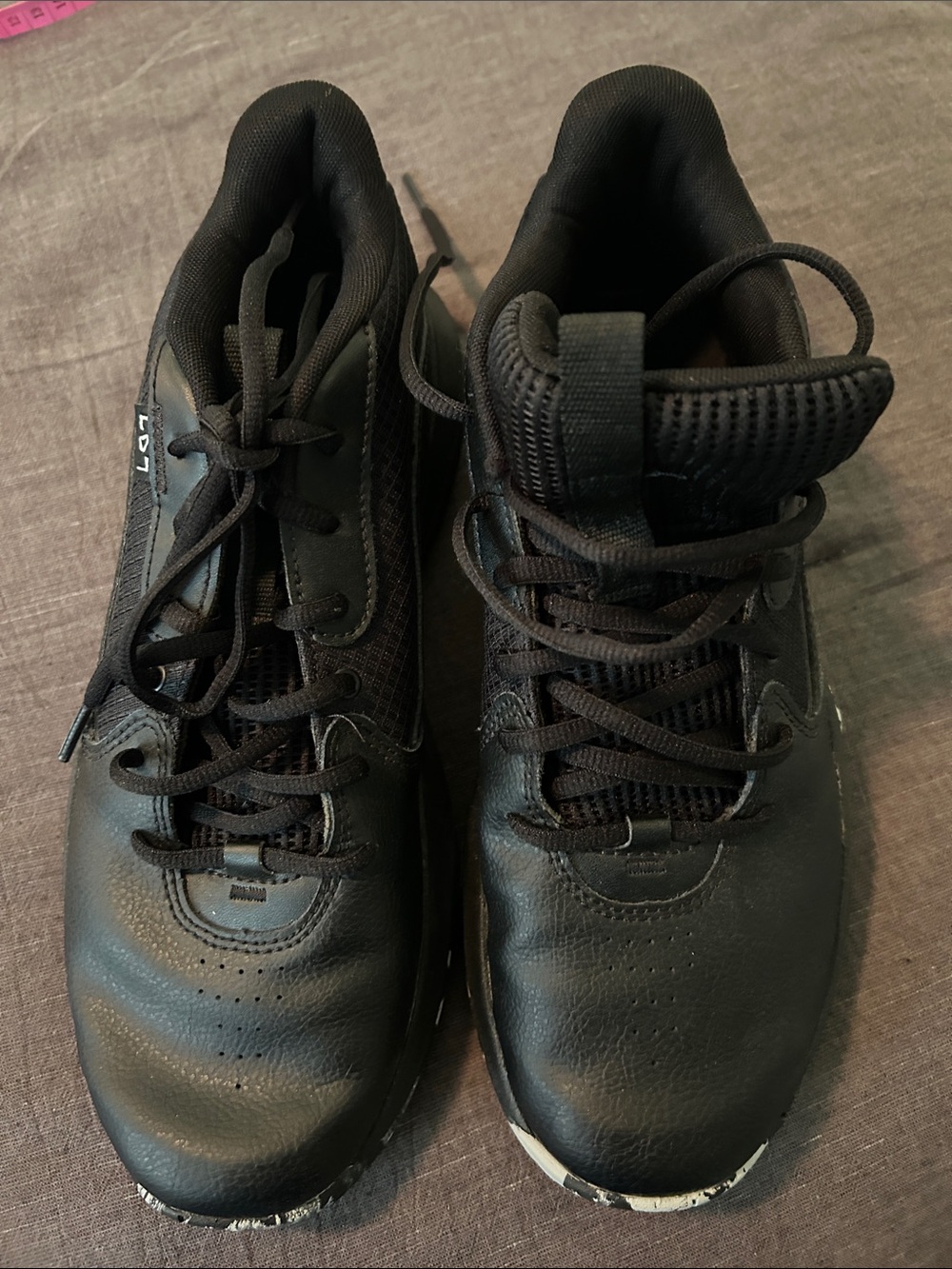 Men's Under Armour LD7 Black Athletic Lace-Up Shoes